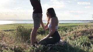 A girl is being fucked right in the middle of training