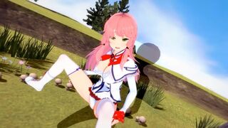 Flare Arlgrande gets fucked and sucks for the first time in POV