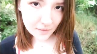 A sexual woman is fucking with the first guy in a new city