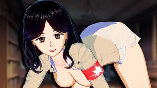 Pieck Finger gets her tight asshole filled with cock in 3D hentai