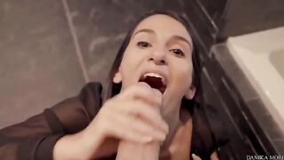 Five-star blowjob and fuckface for Danika Mori’s huge cock