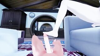 Futuristic foot fetish with Lumine in a Genshin Impact twist - Pov Feet Fuck