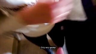 I was fucked in the entrance while my parents were at home, it was intense!