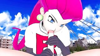 Jessie from Team Rocket wants to fuck your rocket Pokémon in POV style
