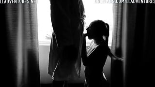 The couple got bored at home and decided to have sex on the street