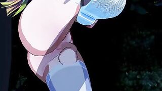 3D animated hentai with Shura Kirigakure from Blue Exorcist, fully uncensored