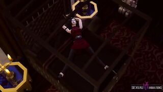Ada Wong caught by a zombie police officer and fucked hard
