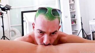 Eat her pussy and fuck the beautiful Danika Mori hard in return