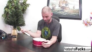 Natasha Nice is too fucking horny to wait for a sexual encounter with her boss