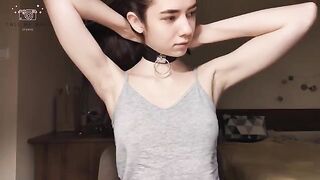A cute schoolgirl gets ready for a BDSM casting session with exclusive footage