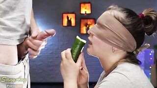 My friend tricked me blindfolded with a taste game - SanyAny