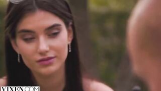 The girl lost control and became passionate with a guy in a steamy encounter