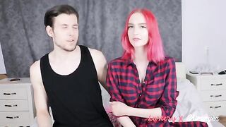 Submissive redhead in her first BDSM scene, eager for intense action