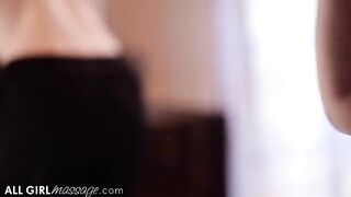 The masseuse couldn’t hold back after oiling Lena Paul’s tits
