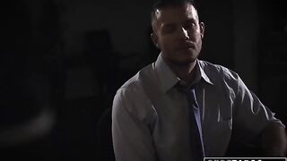Shady reporter fucked busty Evelyn Claire in the office, a taboo thrill