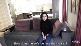 The hot girl realtor cheats on her husband with a client