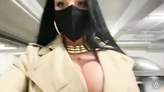 Babe with huge natural boobs gets her asshole gapped in POV