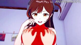 Rent a Girlfriend Chizuru Mizuhara’s special service (Hentai)