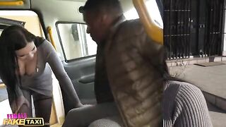 The biggest black cock for the huge boobs of Sofia Lee in Female Fake Taxi