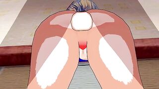 Hentai anime with Rebecca Bluegarden in 3D action