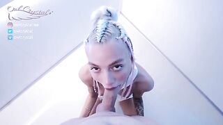 Cosplay sex with petite teen in space suit