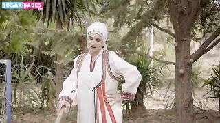 Hot Greek MILF gets her tight asshole gapped by a horny farmer on SugarBabesTV