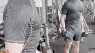 Accidental sex with a personal trainer resulted in a creampie, ending with a cumshot