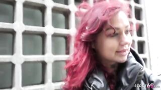 German redhead college teen Ria Red gets fucked hard