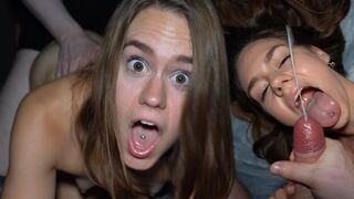 The slutty teen Leria Glow is being fucked without any mercy in this rough sex session