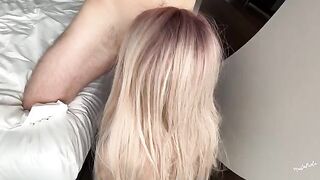 The guy came early, but his girlfriend received a passionate reward