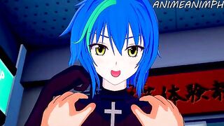 High School DxD Xenovia Quarta gets fucked hard in this hot hentai video