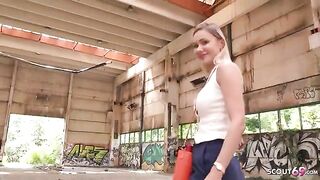 Big boobs Verena Maxima gets rough fucked on the street