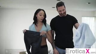 The couple has an erotic sex and wants more