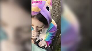 A fast fuck in nature with an Estonian girl, a prank