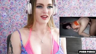 Babe reacts to a rough and extreme sex scene that left her brain melting