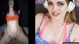 Babe reacts to a rough and extreme sex scene that left her brain melting
