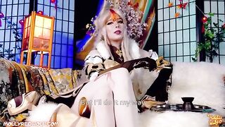Ning Guang. Restoring the Jade Palace. 4K - MollyRedWolf - A sensual Genshin Impact cosplay scene