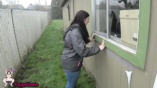 The surveyor was caught spying and got fucked hard