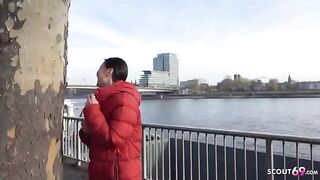 First rimjob and porn for Asia College Girl Luna I, picked up and rough fucked