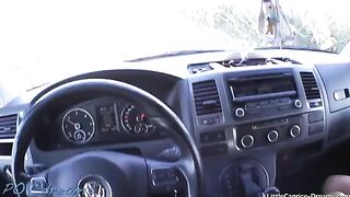Little Caprice pays for the ride with her sweet pussy