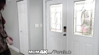 A lonely mother received a huge BBC as a present on Mother's Day in this steamy MOM4K scene