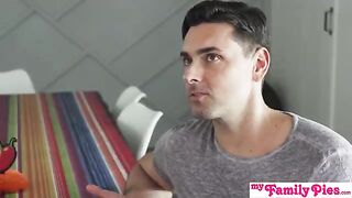 Stepbrother wants margaritas and a girl's attention in this steamy scene