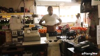 Maxine Holloway, pregnant and horny, gets public pussy pounded by Mickey Mod