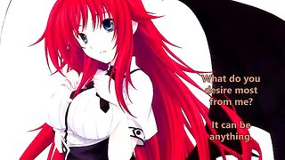 Rias greets her new servant - animated hentai joI