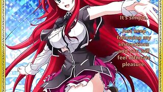 Rias greets her new servant - animated hentai joI