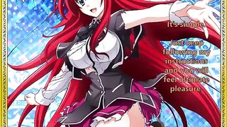Rias greets her new servant - animated hentai joI