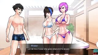 The player is trapped with captivating goddesses in a thrilling game