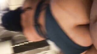 Asian momma with big ass gets fucked by a huge black cock in Miami