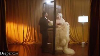 A busty blonde beauty got fucked hard by a black guy