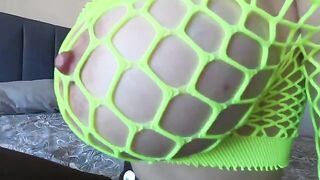 Big natural tits give a lot of pleasure green